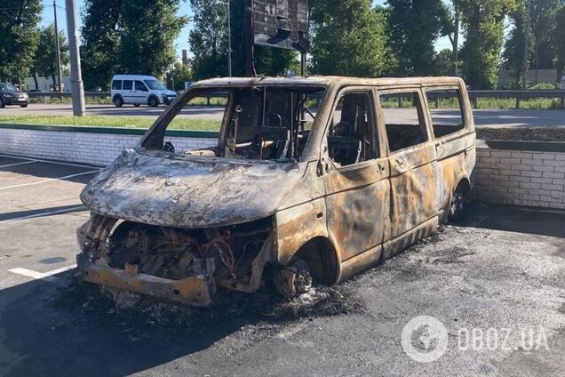 Неизвестные сожгли авто медицинской службы 3-й ОШБр