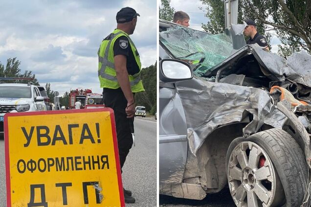 Водій не впорався з керуванням: у Запоріжжі сталася ДТП, є загиблі і постраждалі. Фото