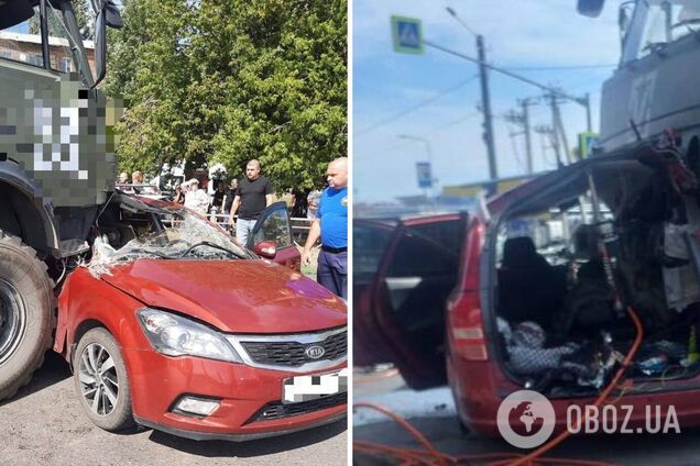 У Ростовській області військова вантажівка розчавила авто з жінкою і її дитиною: вони загинули. Фото