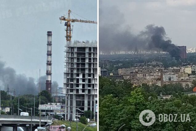 В Киеве на Подоле вспыхнул масштабный пожар: первые детали, фото и видео