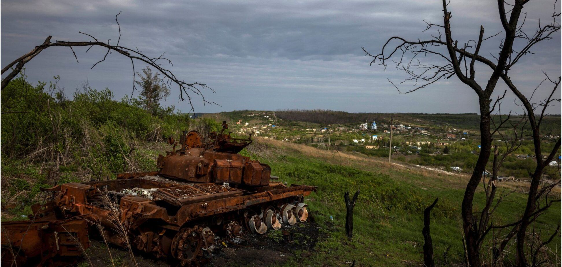 Уничтоженный танк РФ