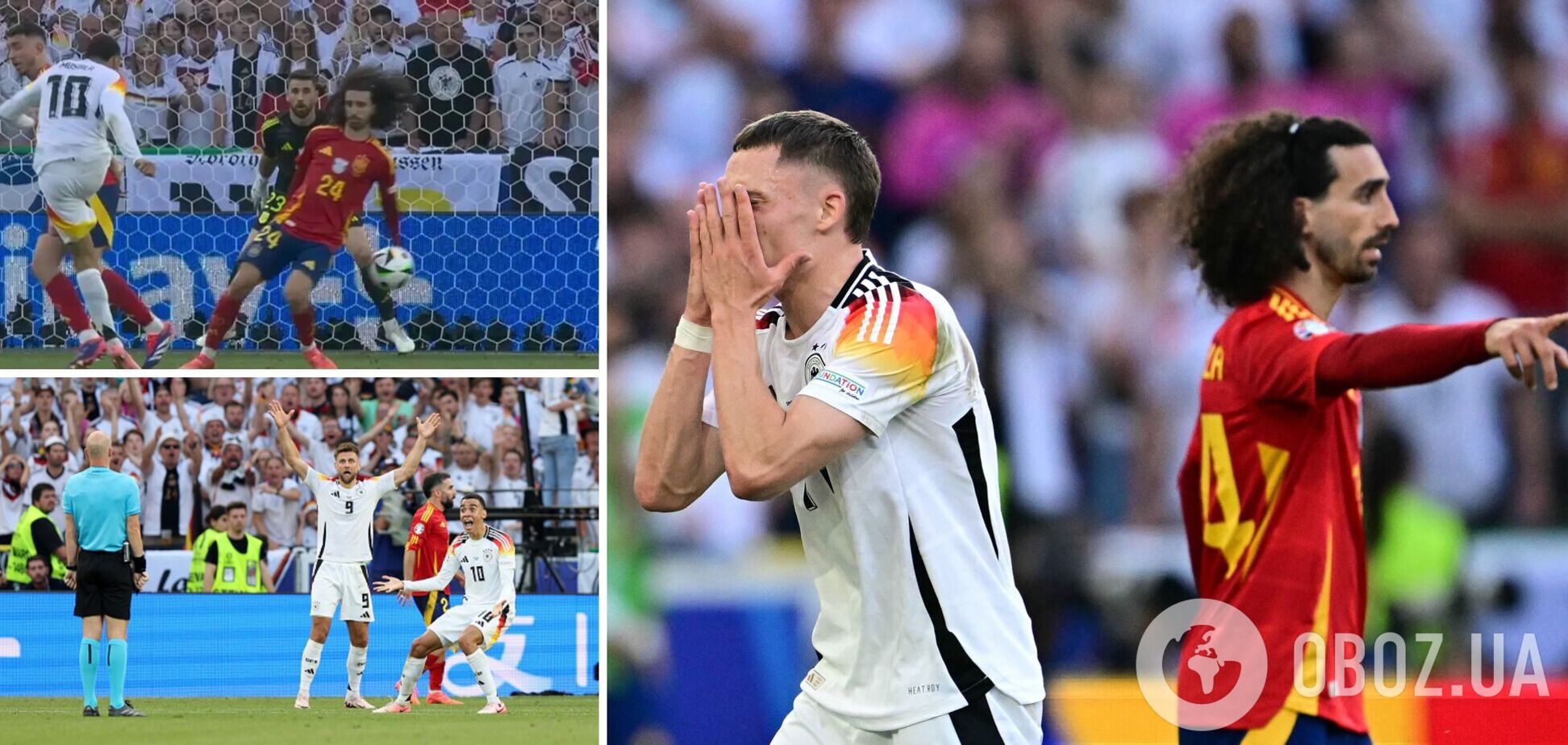 Нагельсманн прокомментировал игру рукой Кукурельи, за которую не назначили пенальти в ворота Испании. Видео