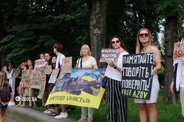 'Они задонатили свою жизнь': в Киеве прошла акция Free Azov. Фото