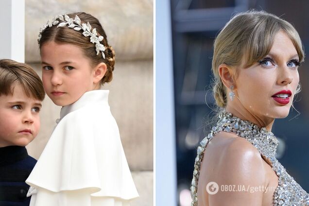Як принцеса Шарлотта копіює зачіски Тейлор Свіфт. Фото зірки та її фанатки, де вони немов дві краплі води