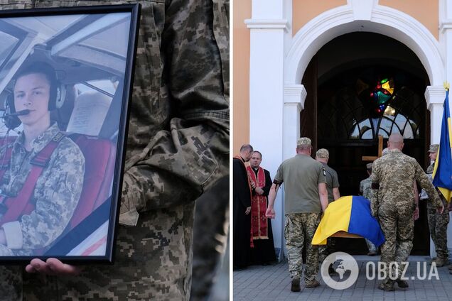 Мріяв стати пілотом: на Львівщині попрощалися з курсантом, який загинув під час навчань на літаку К-10 Swift. Фото