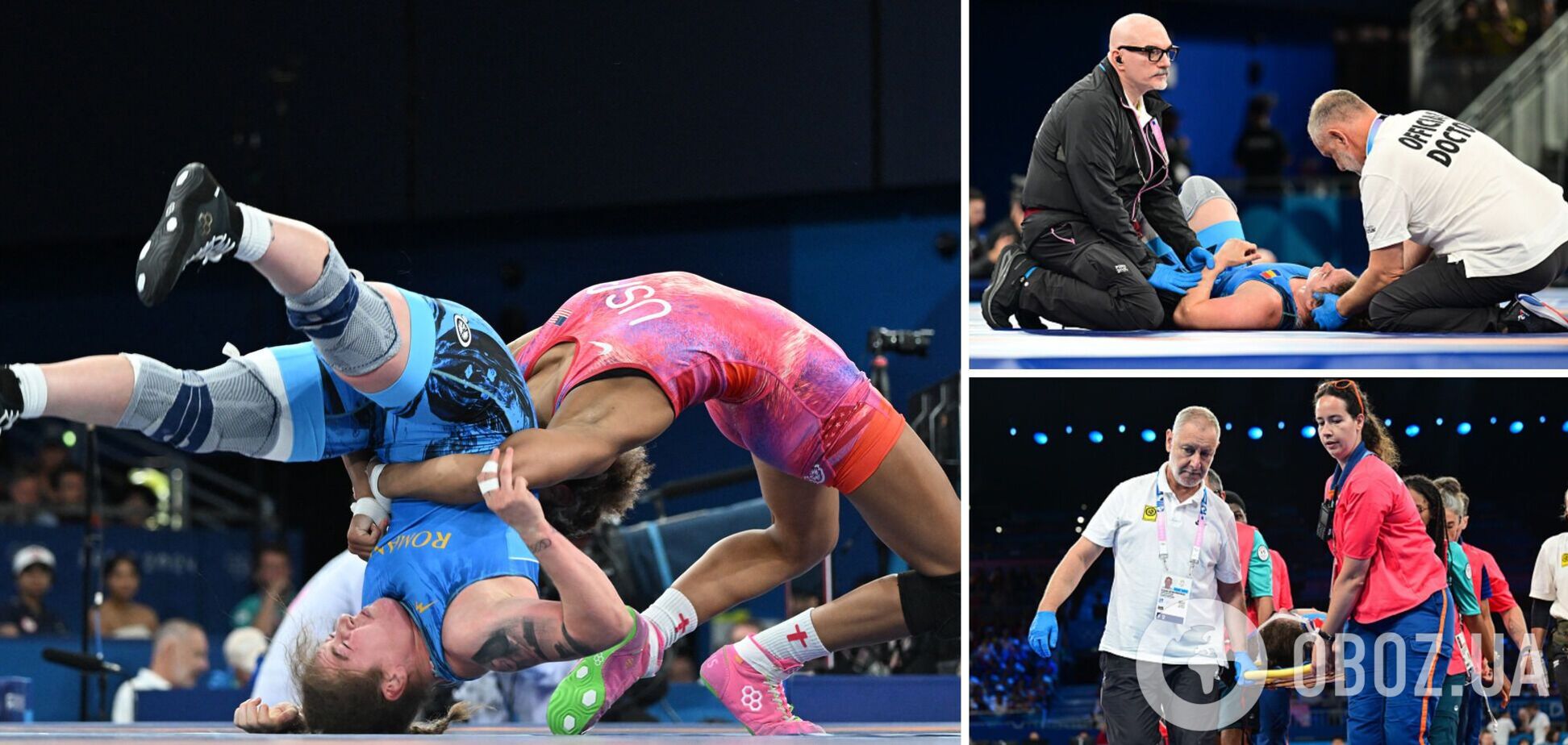 На Олимпиаде-2024 борчиха 'воткнула' соперницу головой в ковер. Видео