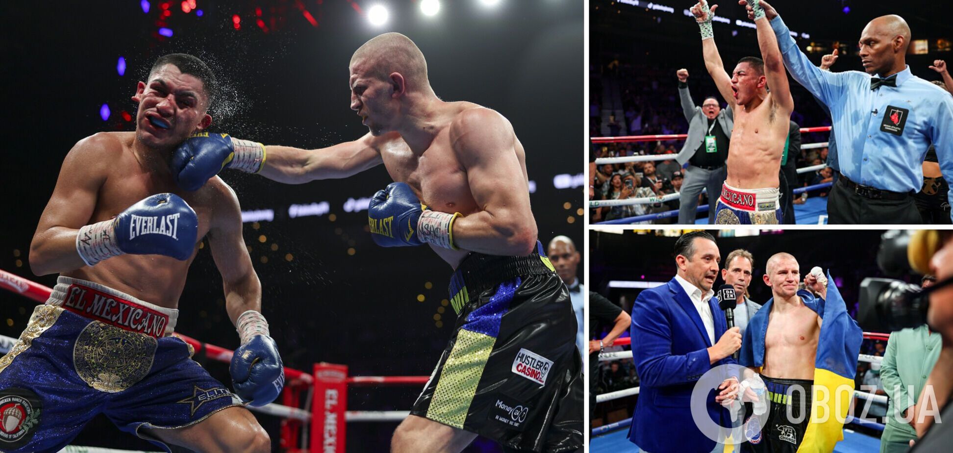 Украинский чемпион мира по боксу проиграл титул, отправив соперника дважды в нокдаун. Видео