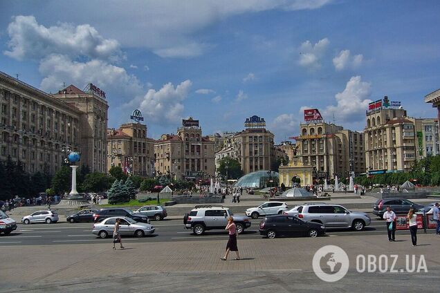 Майдан Незалежности тогда и в наши дни