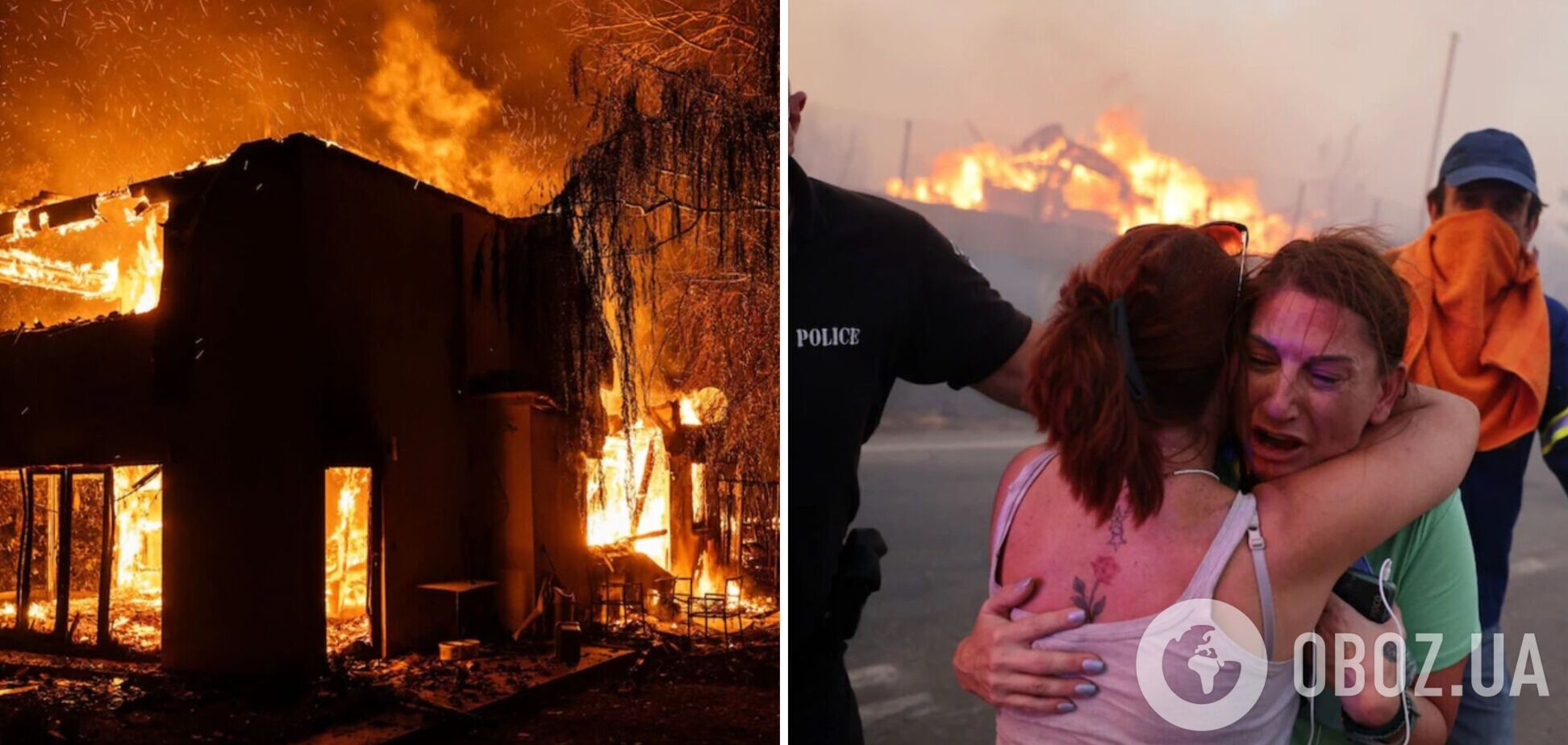 Грецию накрыли масштабные пожары: огонь поднимался до 25 метров, эвакуированы города возле Афин. Фото и видео