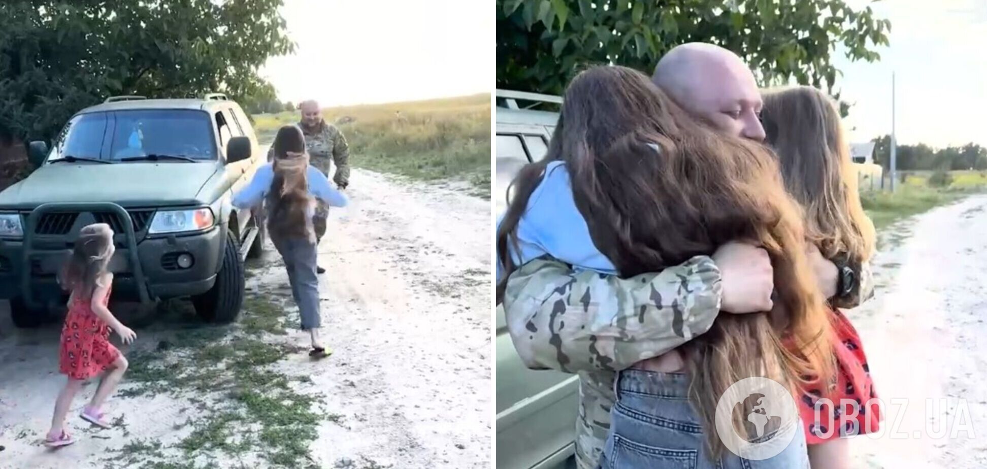 Про все скажуть обійми: в ДПСУ показали зворушливу зустріч доньок з батьком-прикордонником, який повернувся з фронту. Відео