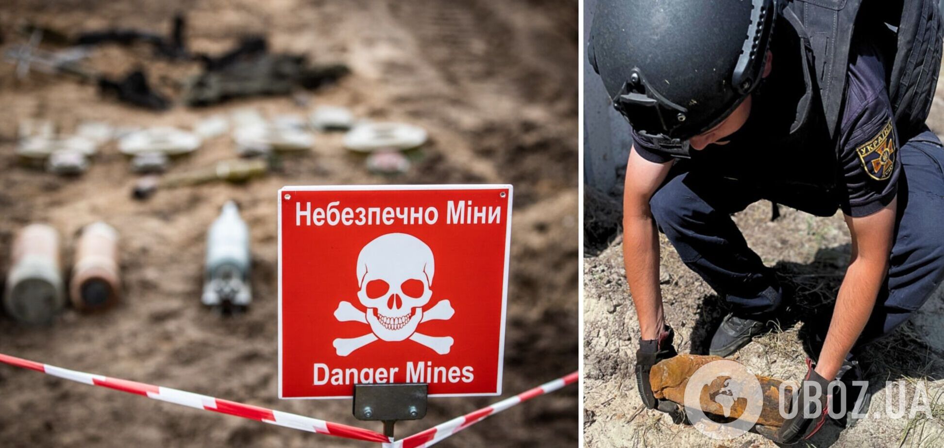 Под Киевом мужчина во время работ на своем участке обнаружил артиллерийский снаряд. Фото