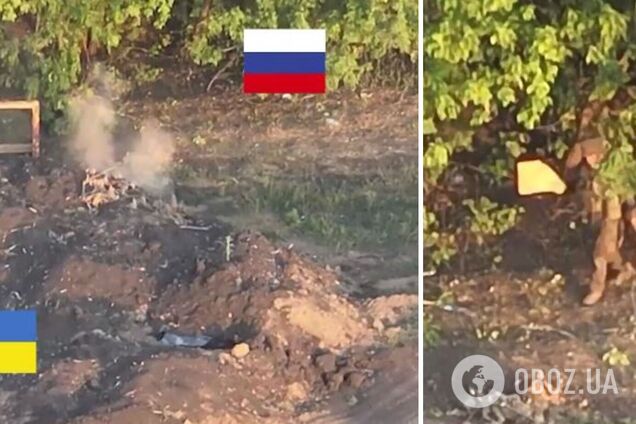 Відео було знято аеророзвідниками підрозділу 'Божа справа'