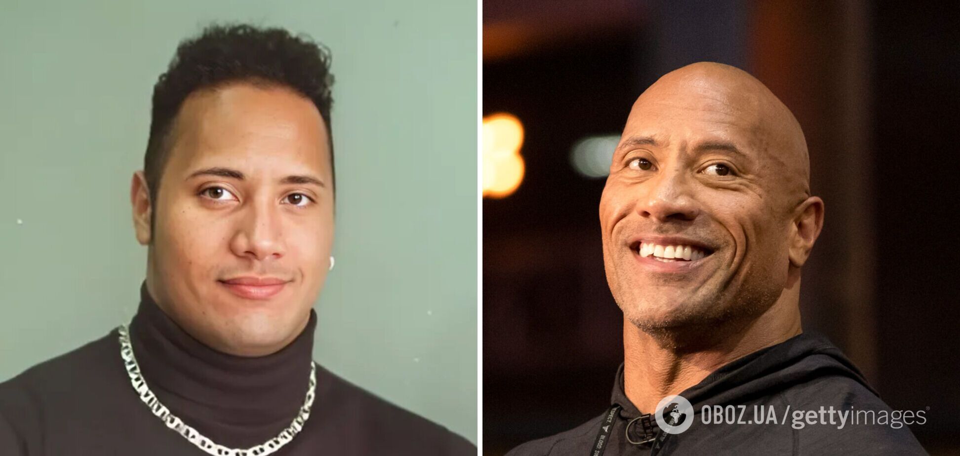 Как выглядели Дуэйн Джонсон, Джейсон Стейтем и другие лысые знаменитости, когда у них были волосы. Фото