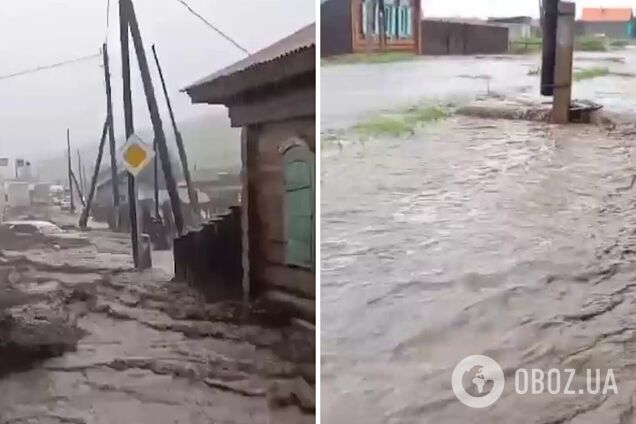 Вода зносила мости і авто: у російській Бурятії вирувала потужна негода, введено режим НП. Фото і відео 