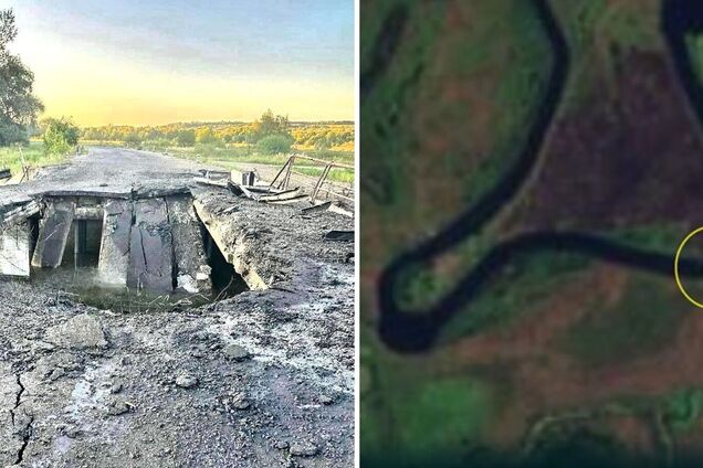 Россияне обустроили новую понтонную переправу на Курщине рядом с той, что исчезла после атаки ВСУ. Спутниковые фото