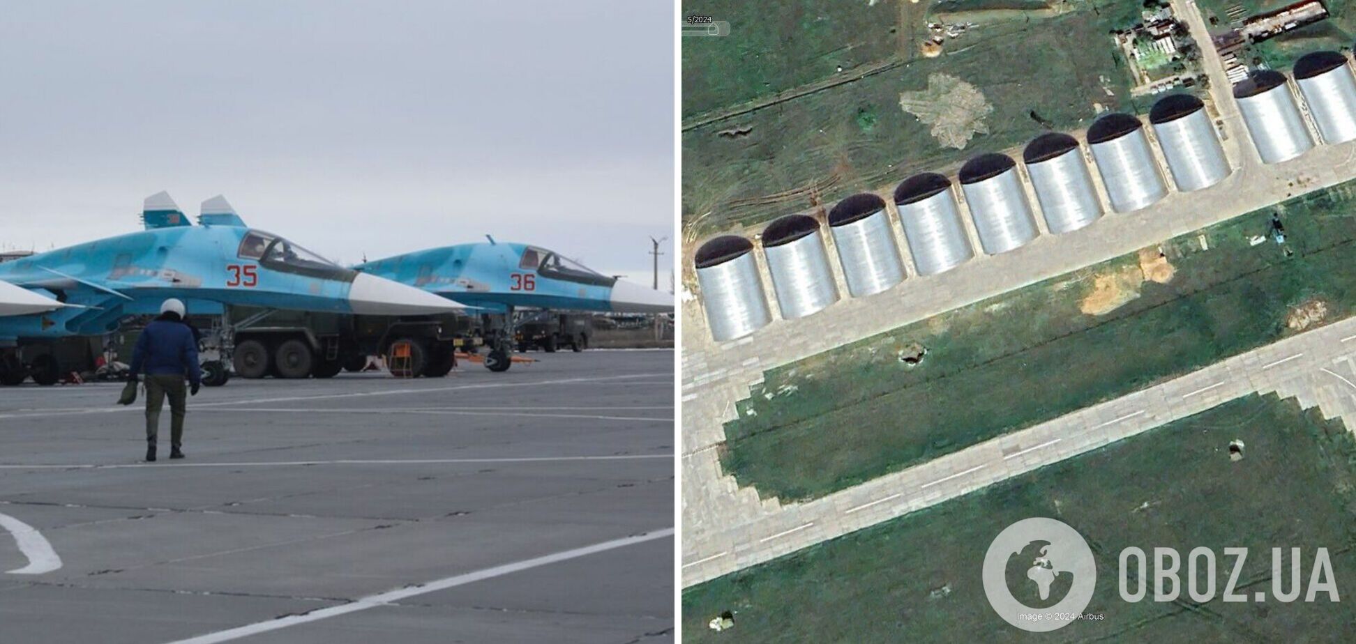 Есть масштабные разрушения: разведка Британии показала спутниковые снимки после удара по авиабазе под Волгоградом