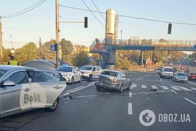 ДТП произошло на проспекте Валерия Лобановского