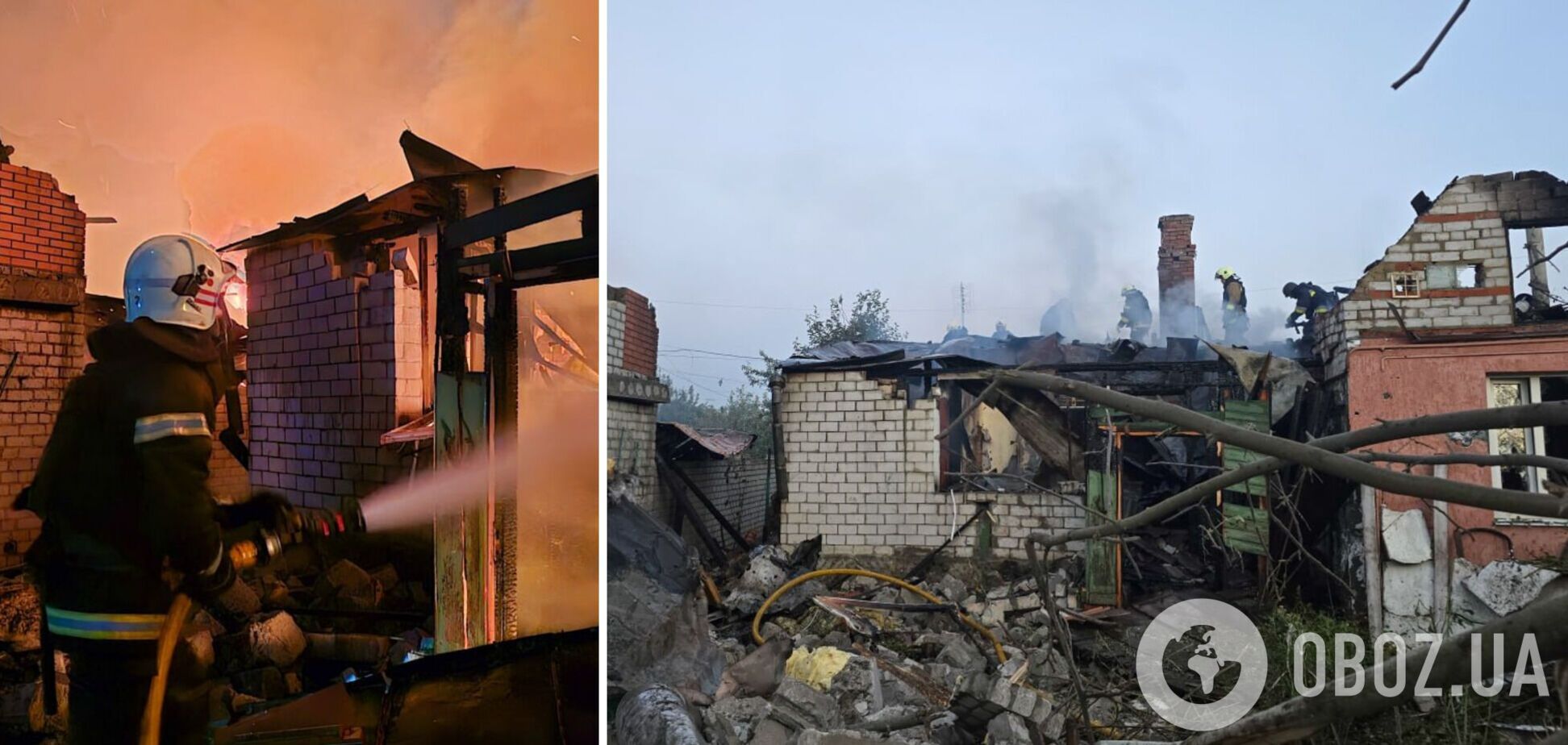 ДСНС показала кадри наслідків нічних ударів по Харкову та Чугуєву. Фото й відео