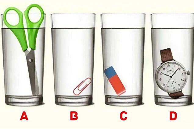В каком стакане больше воды? Сложная головоломка