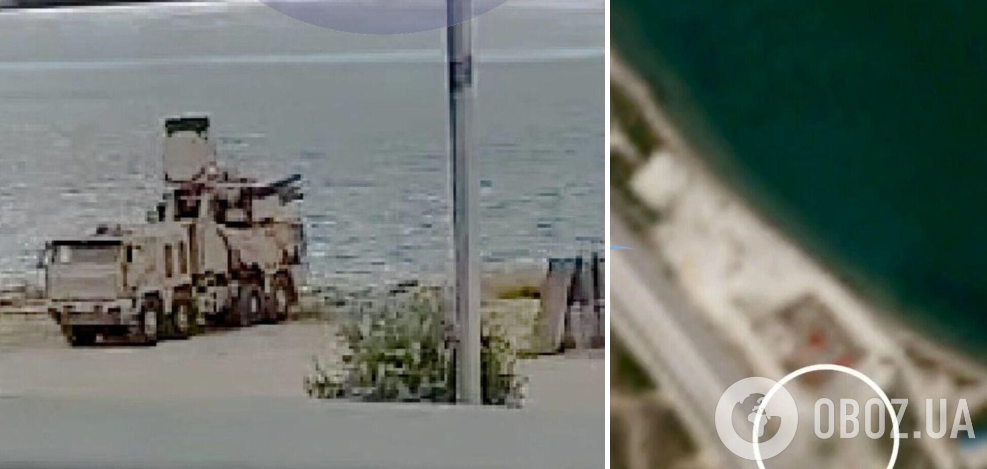 На Керченском мосту россияне установили систему ПВО 'Панцирь-С1'. Фото