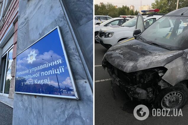 Поліцейські затримали підозрюваного у підпалі службових авто