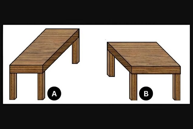 Какой стол больше? Оптическая иллюзия, которая 'сломает' вам мозг