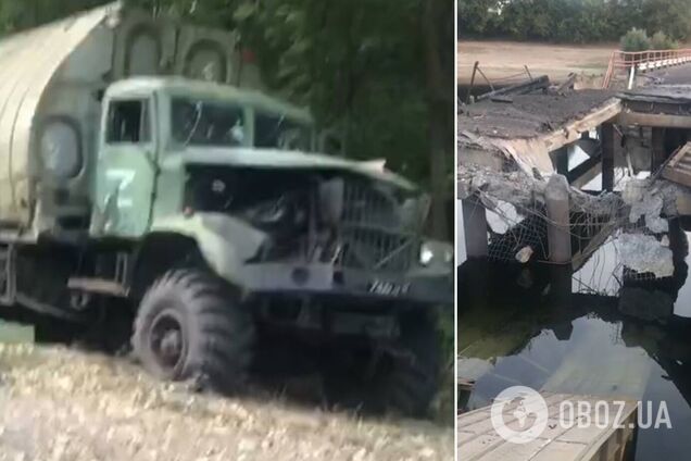 ЗСУ знищили на Курщині ще одну колону військ Путіна й понтонну переправу. Фото і відео