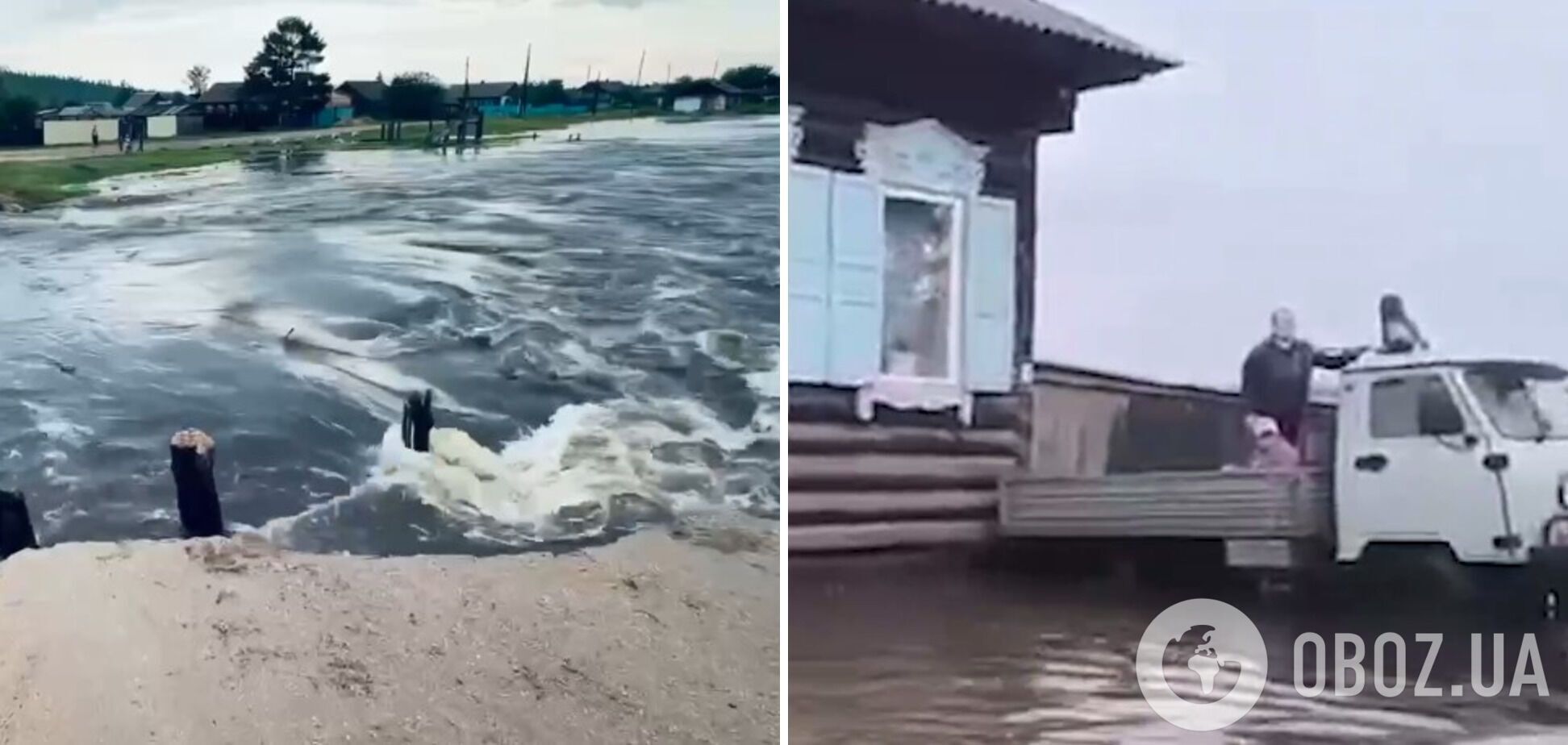 В российской Бурятии наводнение сносит мосты и затапливает дома: объявлен режим ЧС