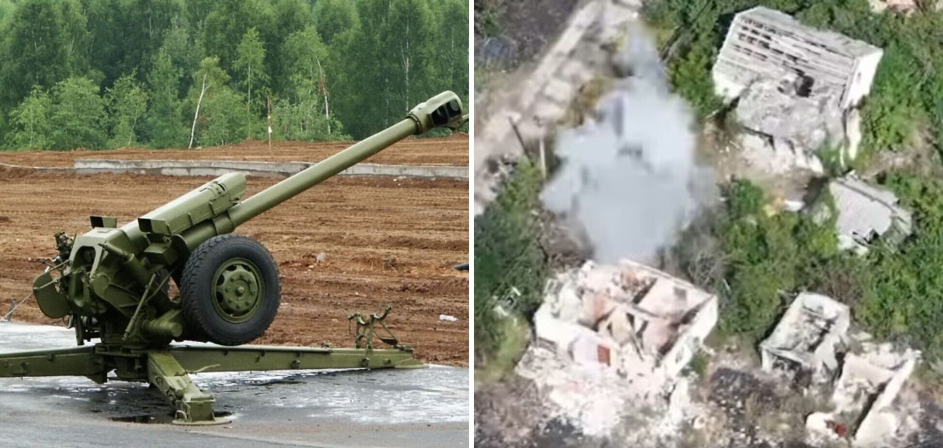 Пограничники ликвидировали вражескую 122-мм гаубицу Д-30
