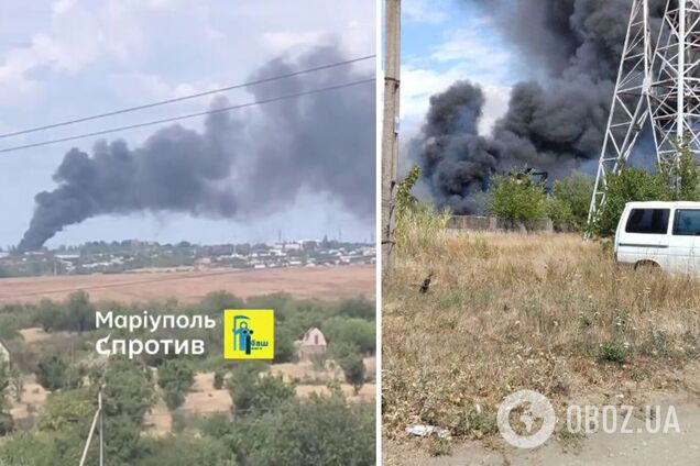 Пожежа в Маріуполі в неділю