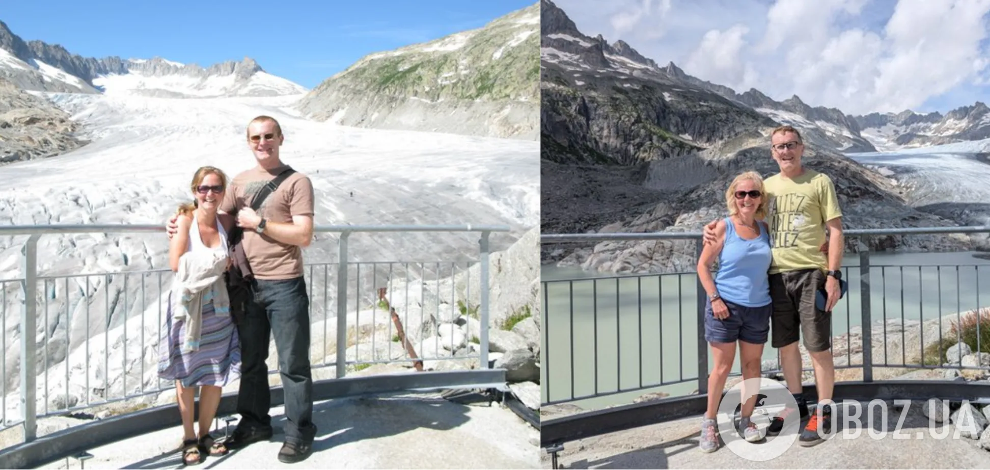 Часть ледника превратилась в озеро: сеть поразили фото, сделанные с интервалом в 15 лет