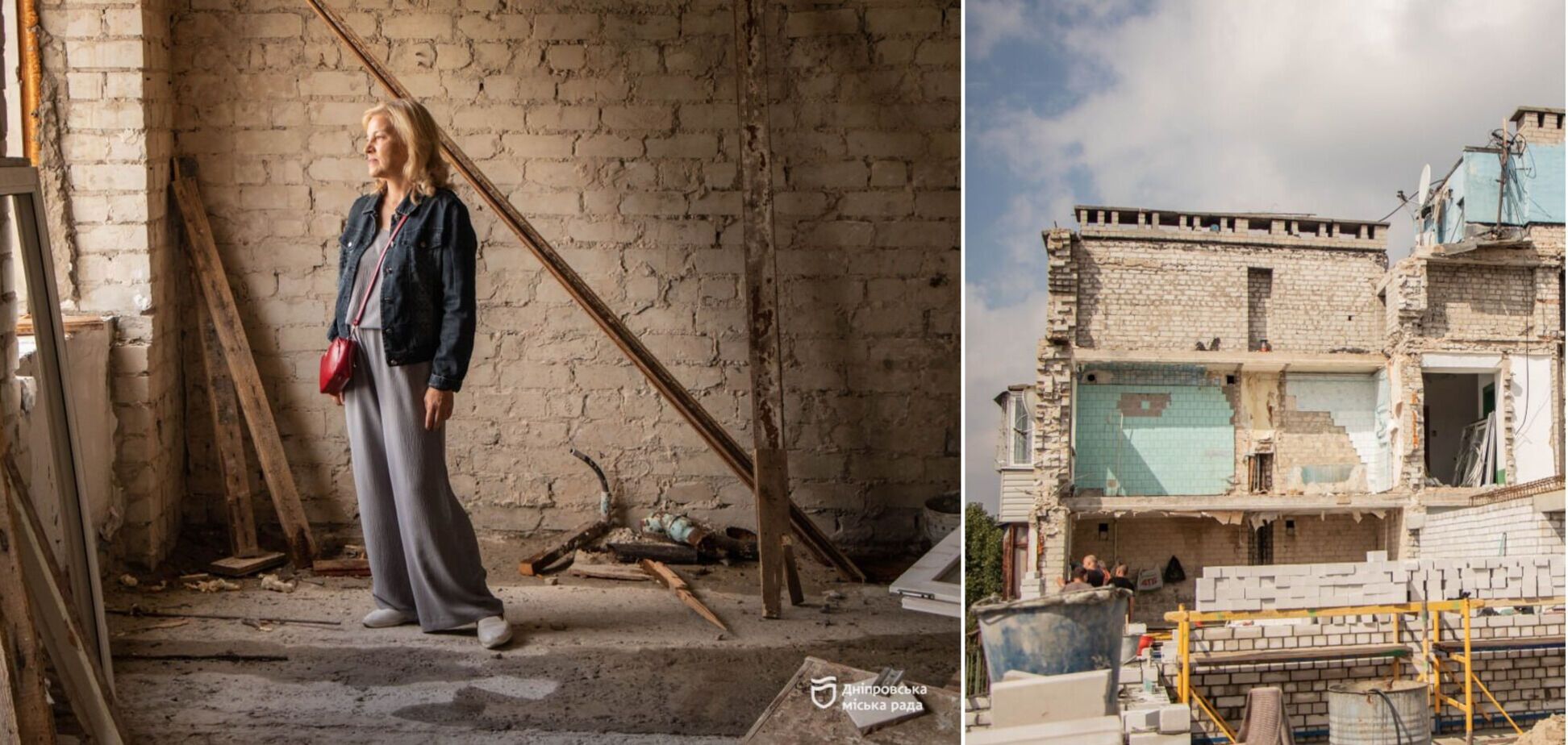 У Дніпрі уже відновили два поверхи будинку, в який влучив ворожий 'Шахед'