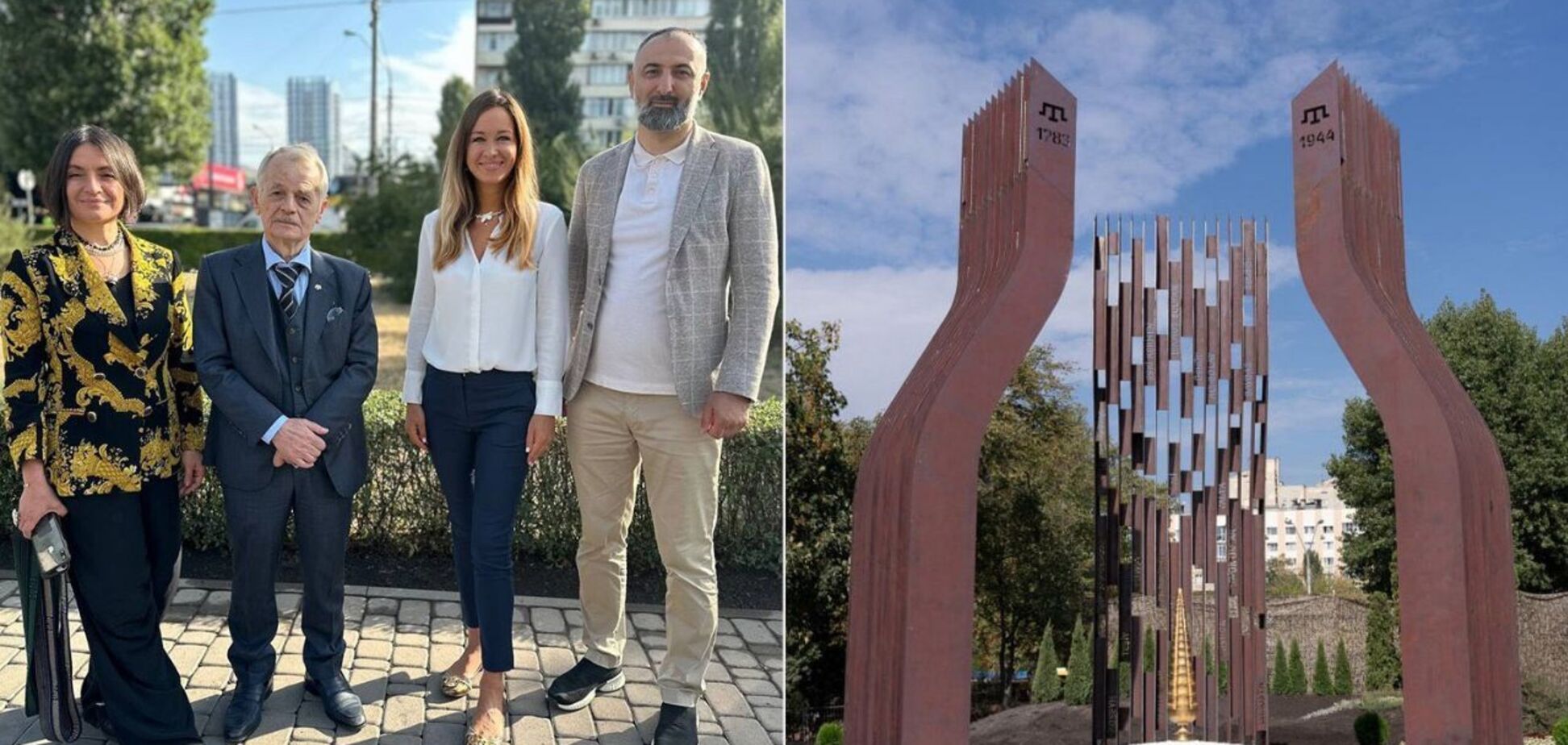 Мемориал жертвам геноцида крымскотатарского народа установлен в Киеве при поддержке Фонда Рината Ахметова и "Метинвеста"