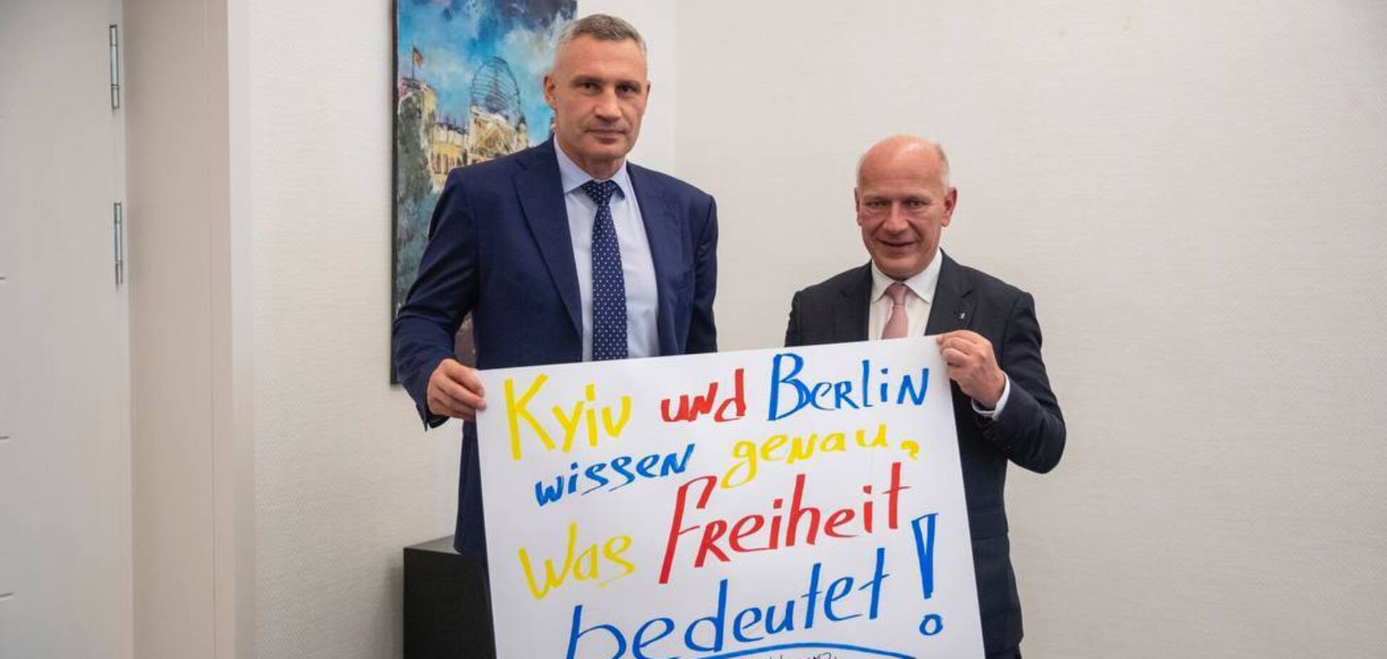 Обсудили помощь Киеву: Кличко встретился в Берлине с мэром и главой парламента немецкой столицы