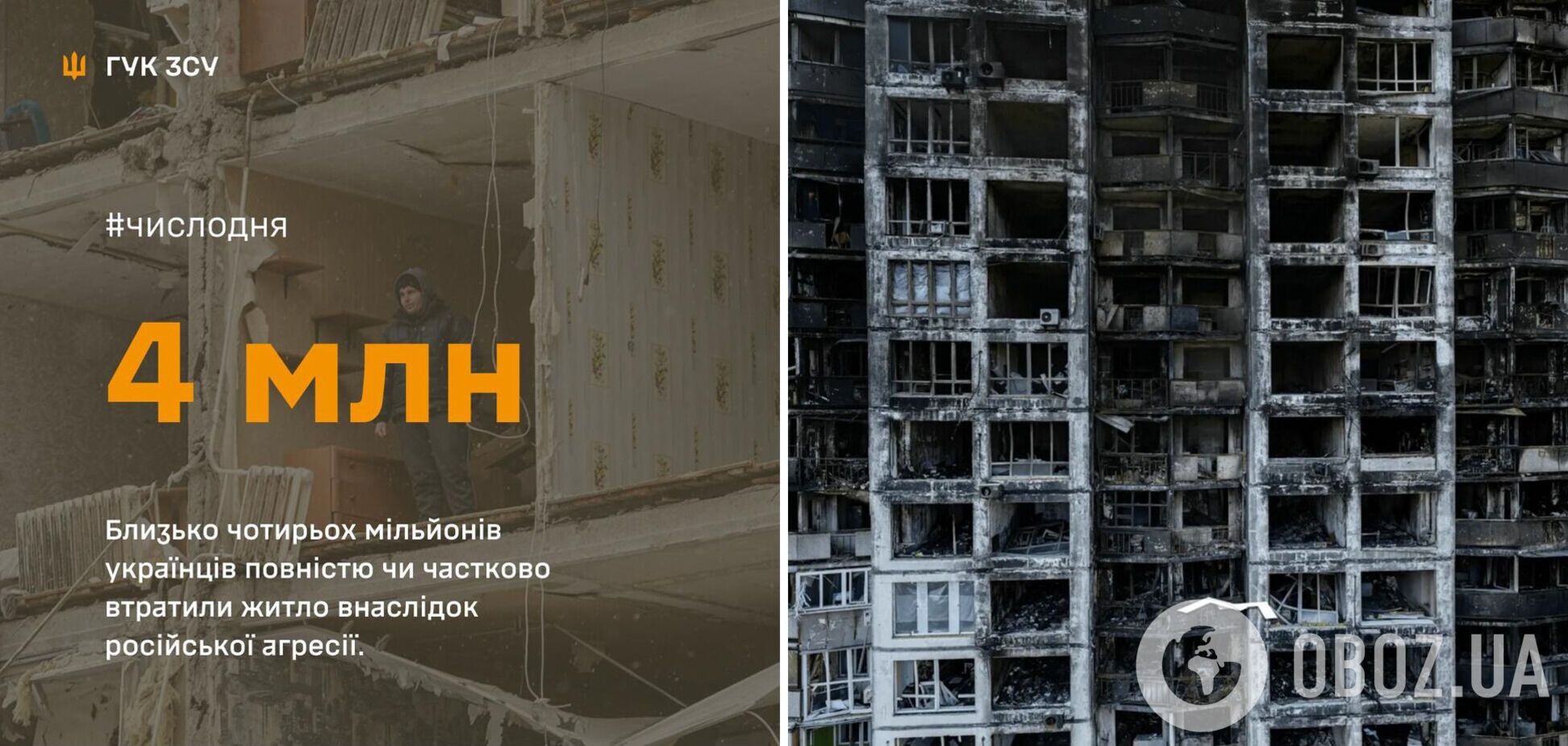 Жуткая цифра: стало известно, сколько украинцев потеряли жилье из-за агрессии России