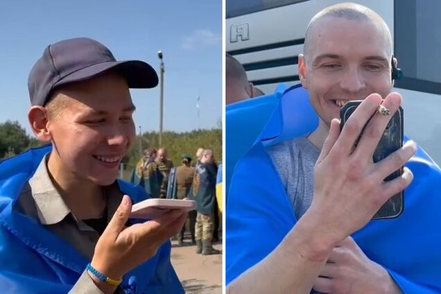 Звонки родным, слезы и стихи для мамы: появились первые видео после обмена пленными