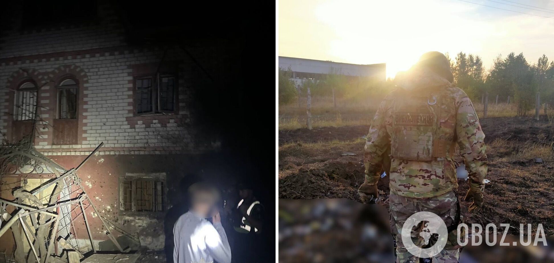 На Київщині внаслідок ворожої атаки пошкоджено будинки, постраждала жінка. Фото