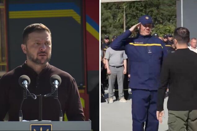 'Всегда там, где нужны больше всего': Зеленский поздравил спасателей с праздником и вручил награды. Видео