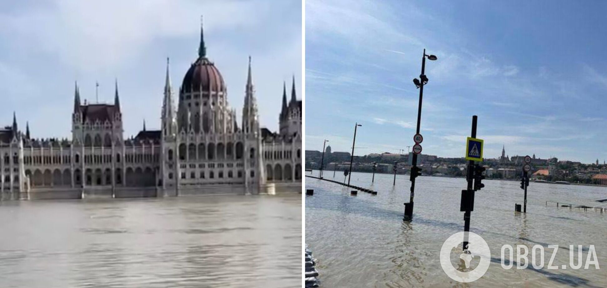 У Будапешті вийшов з берегів Дунай, підтопило будівлю парламенту. Фото і відео