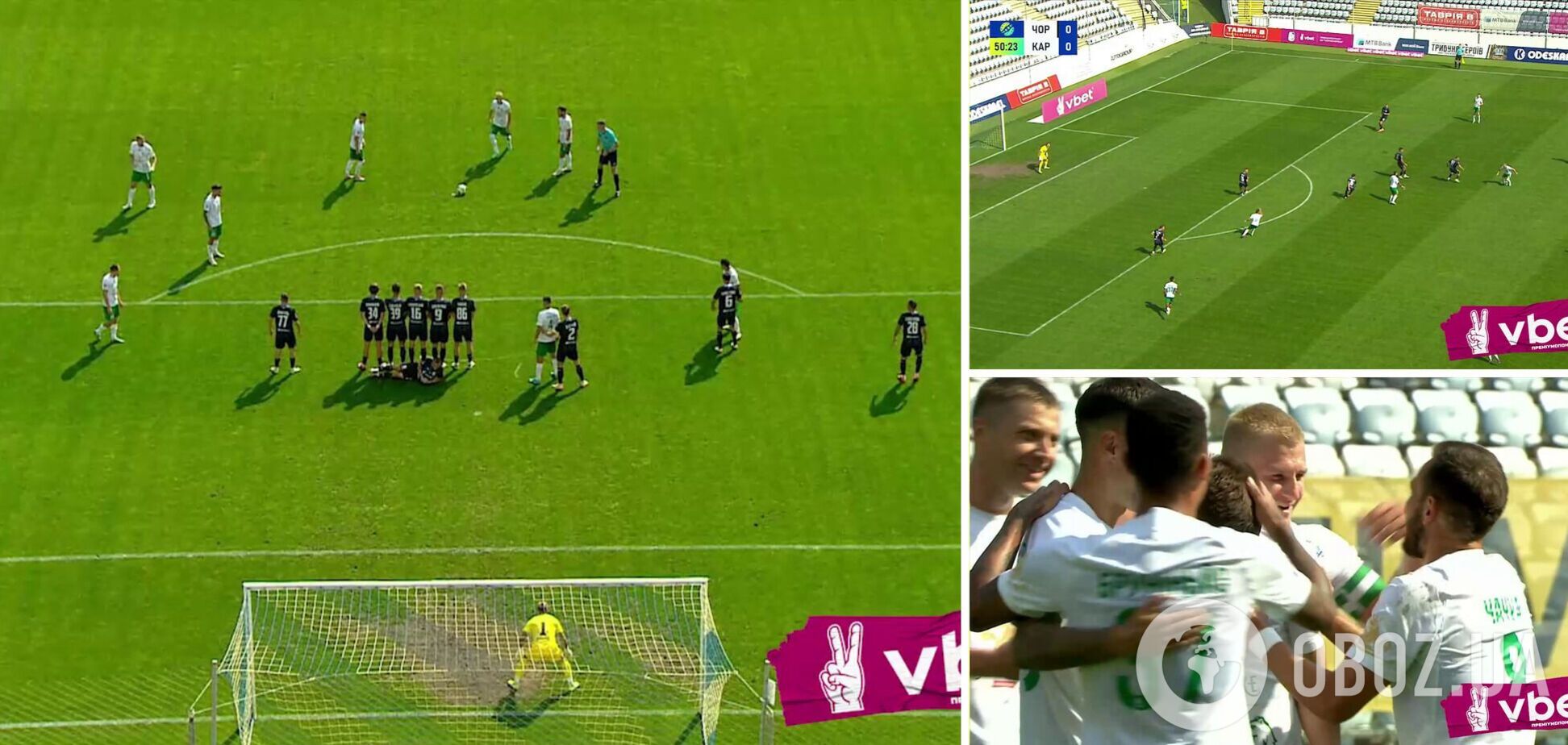 Украинский футболист забил потрясающий победный гол с 24 метров прямым ударом со штрафного. Видео