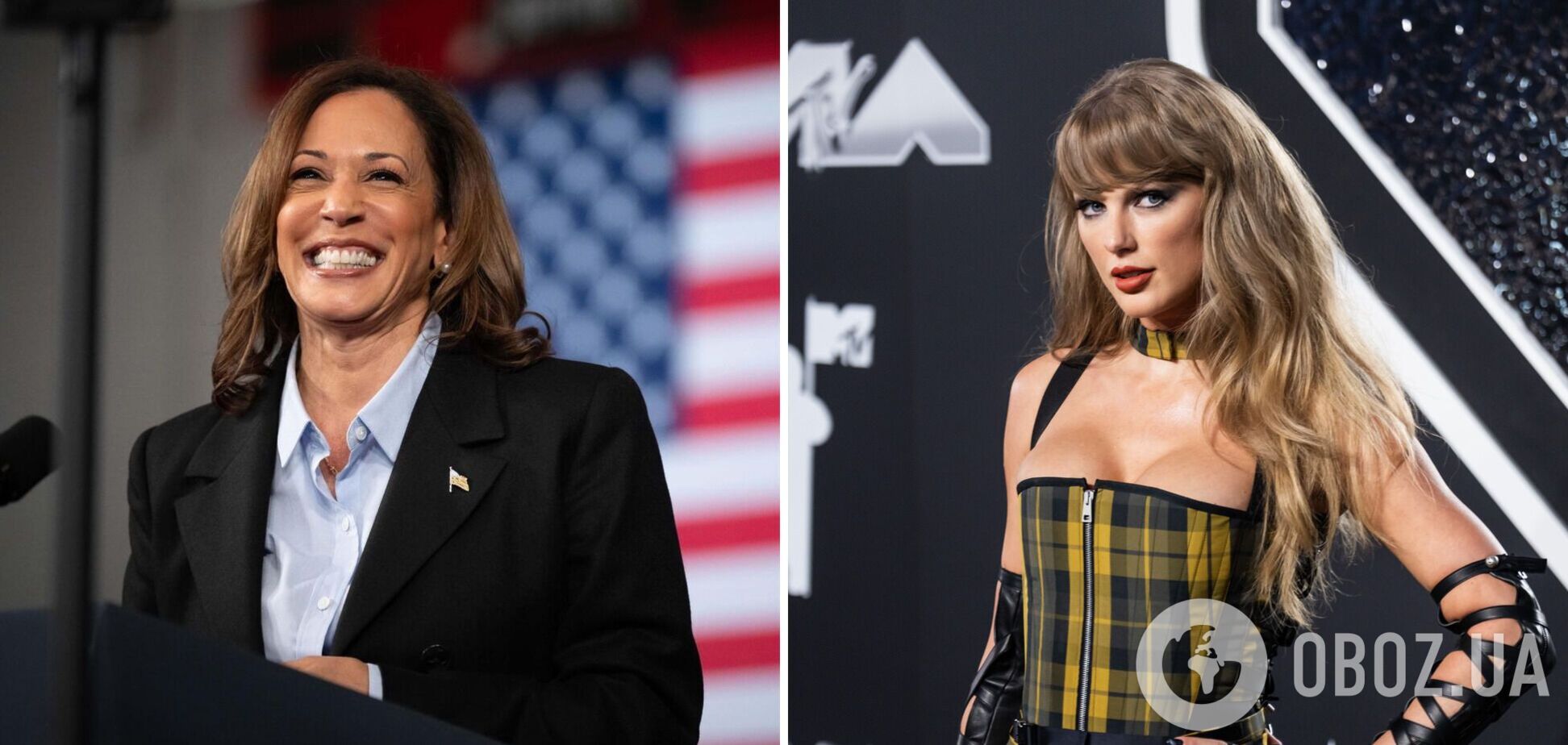 Камала Гарріс уперше відреагувала на підтримку Тейлор Свіфт, за яку її зненавидів Трамп