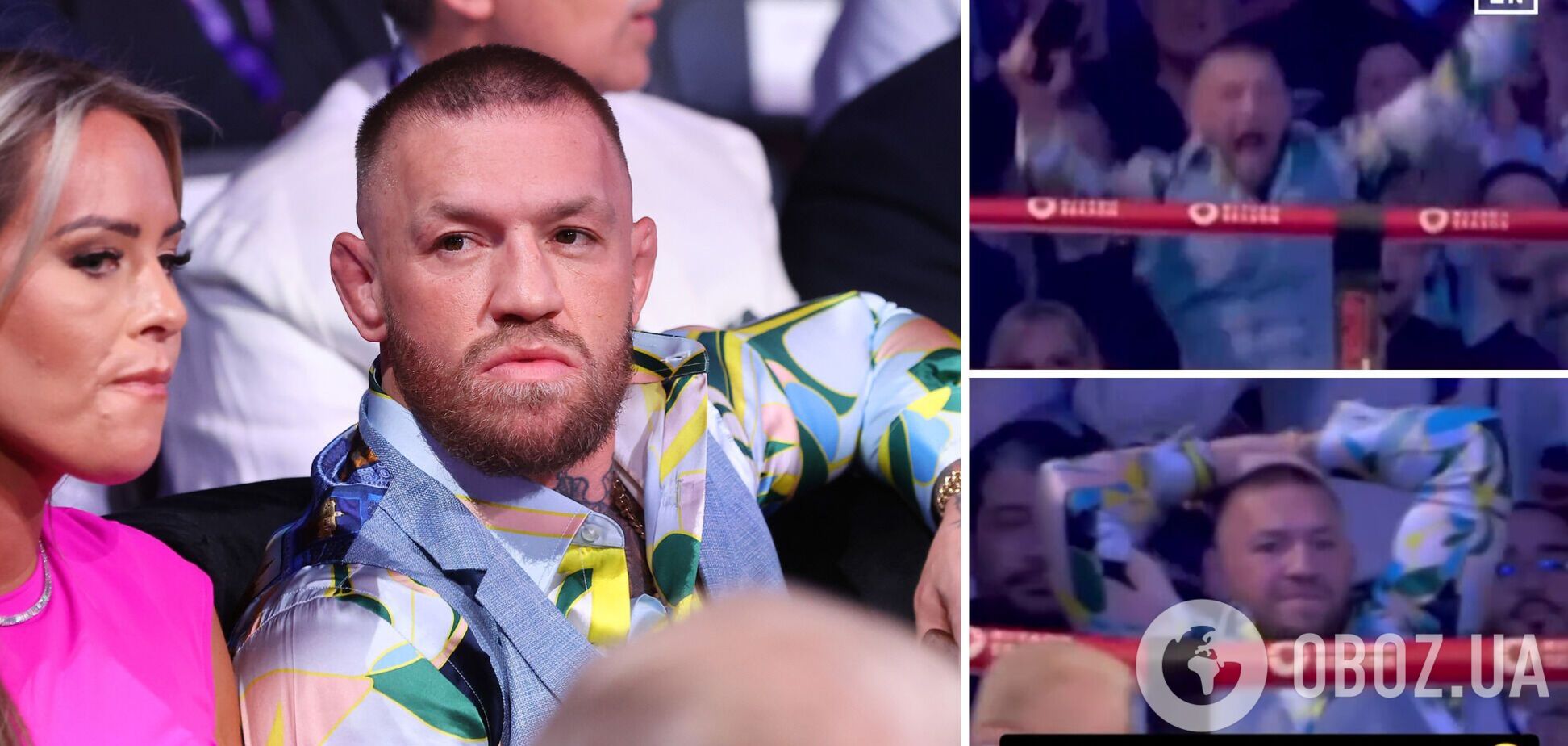 'Божевільний'. Камера упіймала, що робив Конор МакГрегор, під час бою Джошуа – Дюбуа. Відео