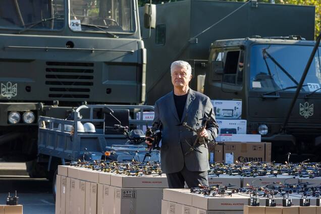 Автівки, FPV-дрони, 'Цукорок' та РЕБ: військові на фронті отримають від Порошенка вантаж на 30 млн