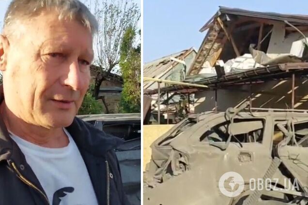 'Дивом лишився живий': мешканці Запоріжжя, біля будинків яких впали бомби, розповіли про ворожу атаку. Відео