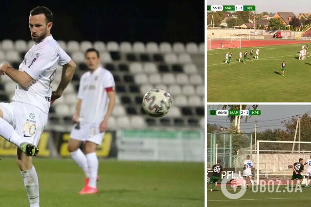 Экс-футболист сборной Украины забил потрясающий победный гол с 30 метров прямым ударом со штрафного. Видео