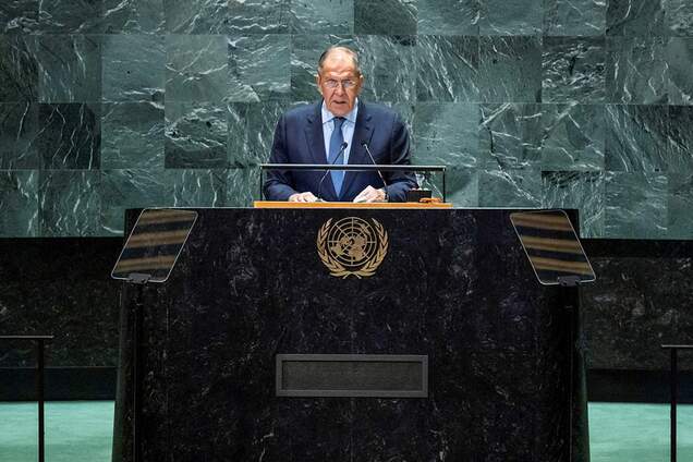 Лавров пригрозил 'ядеркой' с трибуны Генассамблеи ООН и обвинил Зеленского. Видео