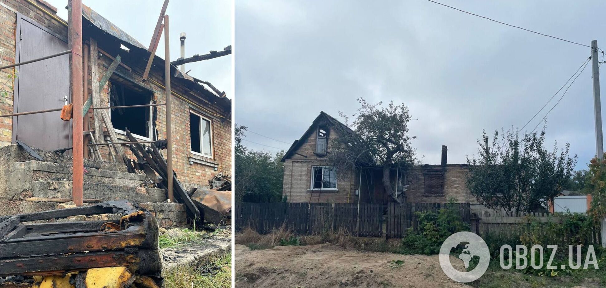 Через конфлікт підпалив житловий будинок та втік: під Києвом затримали підозрюваного. Фото