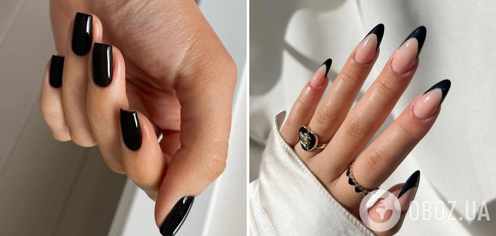 Чорний манікюр: найкращі ідеї дизайну для тих, хто любить мінімалізм. Фото