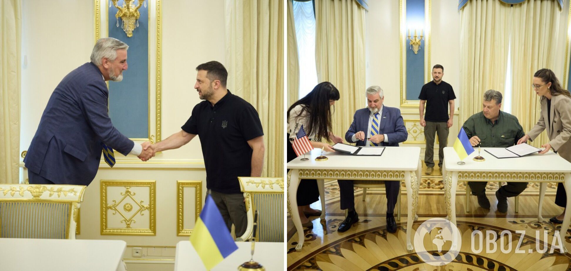 Зеленський у Києві зустрівся з губернатором штату Індіана: підписали Меморандум про співпрацю. Фото і відео