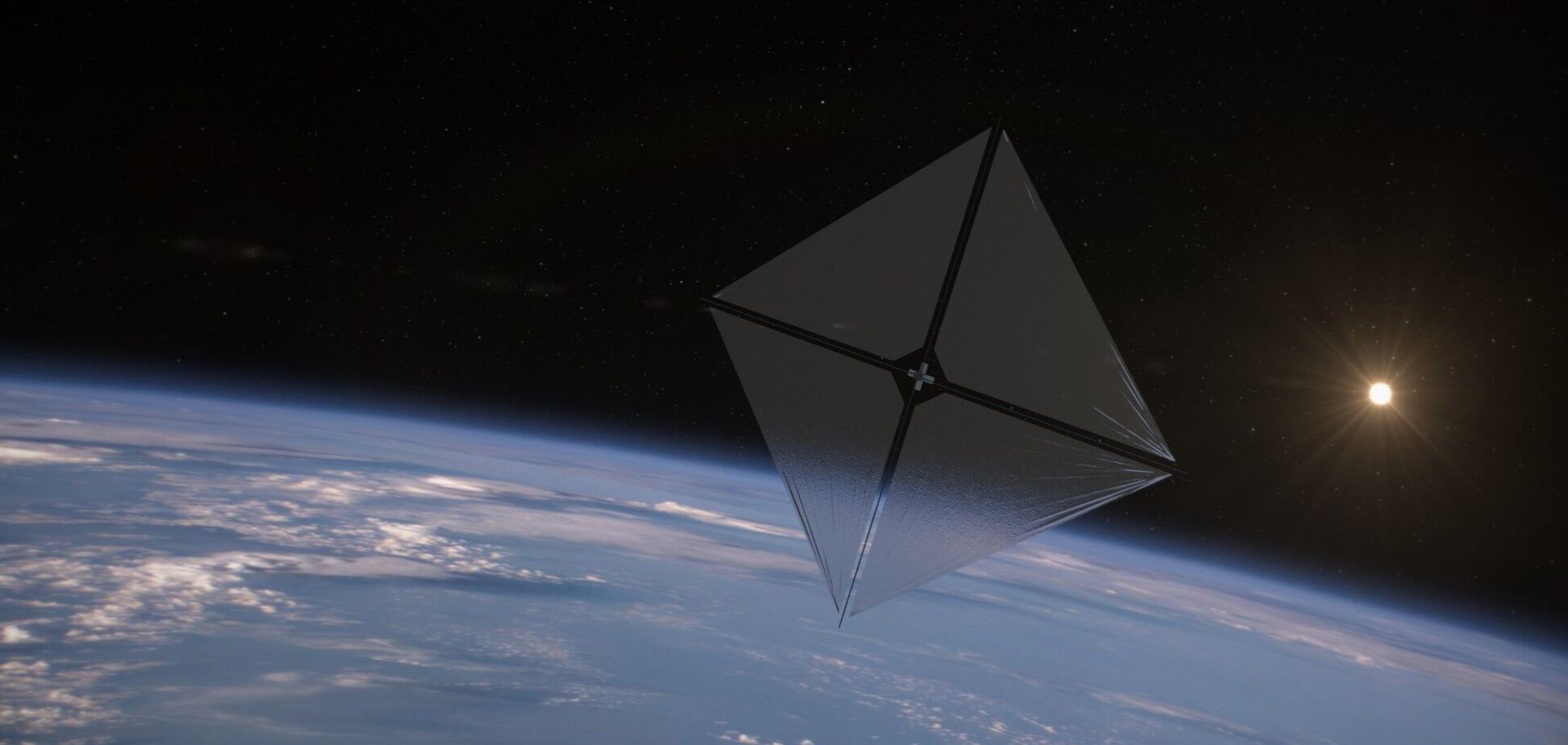 Космічний корабель NASA зробив перше фото свого гігантського сонячного вітрила